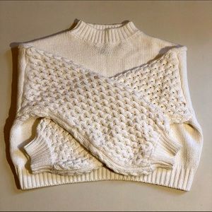 NWT Forever 21 Balloon Sleeve Crop Sweater